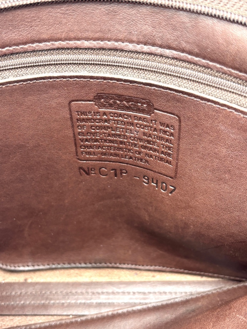 Vintage Coach Legacy Slim Brown Leather Shoulder Bag - Picture 11 of 13
